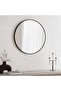 Stanley Metal Wall Mirror Dia 80cm - Black