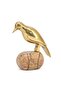Aks Metal Marble Bird Figurine 19x19x20cm - Gold - 3