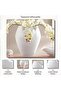 Dima Ceramic Folded Vase 34.5x34.5x42.5cm - White - 5