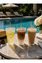 6 Pieces Mi̇ka 600 ml Mica Cup with Lid and Straw in Origami Style |   Presentation Cup Soft Drink Cup - 2