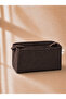 Dark Brown Scissor Jalon Bag - Organizer Inside - 3