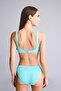 Regular Fit Wrinkled Textured Turquoise Bikini Bottom G4009Ax26Sm - 5