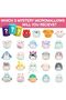 Micromallows Squishmallows Surprise Mini Soft Plush Toy Figure - 6cm - 4Pcs - 7