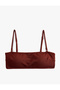 Textured Strapless Bikini Top with Removable Straps - 4