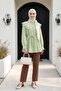 Double Pocket Elastic Waist Pants with Lace Detail - Earth Color - 4