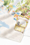 Tropical Palm Seaside Beach Towel-Mediterranean Holiday Street Modern Blue Quick Dry Microfiber Towel - 5