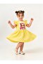 Girl's Short Sleeve Lycra Combed Cotton Printed Dress - 5