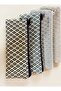 Retro Geometric Pattern Woven Fabric Pencil Case & Multi-Purpose Organizer - 2