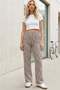 Comfortable Fit High Waist Wide-Leg Viscose Mix Women's Trousers - 4