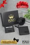 Original Men's 3-Piece Special Gift Boxed Set Luxury Series Gift Box Special Box Gift for Lover Father-In-Law Groom's Gift Birthday Special Day Gift Luxury Soft Leather Stylish Belt Card Holder and Wallet Set