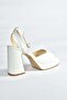 White Thick Platform Heeled Women's Shoes M570345609 - 6