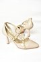 S518203308 Nude Patent Leather Thin Heeled Women's Shoes - 6
