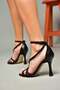 S569815309 Black Thin Heeled Women's Evening Dress Shoes - 3