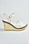 White Wedge Heeled Women's Shoes M674040409 - 6