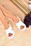 White Women's Wedge Heeled Shoes K674305209 - 2