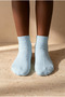 Children's Ankle Ruffle Step Socks Blue - 2