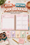 12-Month Non-Periodic Planner Agenda 17X24 cm |   Undated Monthly and Weekly Planning |   School Motivation Sheet with Habits and Goal Tracking |   4 Sheets of Stickers as a Gift |   Undated Planner Agenda - 204 Pages - 3