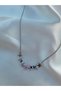 Women's Silver Color Stone Star Necklace - 3