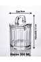 3 Pieces Spice Bowl with Spoon Compartment and Lid - Sugar Bowl - Thick Glass Jar Set - 300 Ml. - 3