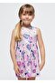 Girl's Printed Dress Purple