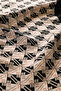 Black Patterned Men's Silk Cashew - 3