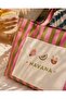 Havana – Embroidered Resort Tote Bag |   Bag with Liquid Repellent Feature - 5