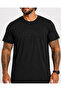 Men's Oversize Crew Neck T-Shirt Excuses 26130 Black - 2