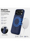 Magnetic Wallet Case for iPhone 17 Pro Max Blue – Leather Flip Cover with Card Holder, RFID Protection & Wireless Charging Support - 2