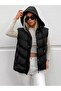 Women's Hooded Puffer Vest with Side Pockets