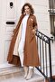 Arma Detailed Hooded Coat Brown 19268 - 3