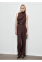 Long Jumpsuit with Draped Neckline and Belt - 2