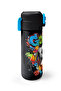Kids Black Goal Patterned Steel Thermos with Straw and Direct Drinking Feature 500 ml 38135 - 5