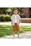 Boy's Striped Shirt 3 Piece Set