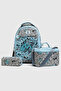 My Polo 2075 Set of 3 Boys' Primary School Bag with Pen Holder and Lunch Bag Backpack Blue - 2