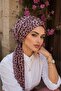 بونيه منقوش باللون الأحمر كلاريت