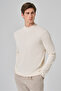 Men's Ecru Trend Crew Neck Rayon Knitwear - 2