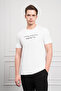 Men's Ecru Trend Crew Neck Dynamic Fit Cotton T-Shirt