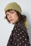 Women's coffee polka dot shirred wide cut shirt 31120 - 6