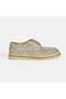 Men's Gray Knitted Detailed Lace-Up Casual Shoes