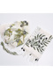 Women's Olive Lace Printed Cotton Scarf - 8