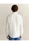 Men's White Button-Down Collar Logo Shirt - 2
