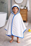 (4-8 Years) Kids' Hooded Microfiber Poncho Towel 400 Gsm - Quick-Dry Beach Pool Bath Towel