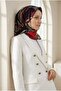 100% Twill نمط أوراق العرقية اللون الأحمر 90x90 زراعة الشكل: وشاح مخيط يدويًا - 4