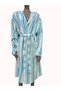 Hooded, Pocketed, 100% Cotton Unisex Striped Bathrobe for Women and Men - 6