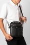 Genuine Leather Men's Shoulder and Hand Bag with Strap