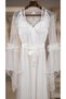 Dowry Silk Satin - Luxurious Bridal Dressing Gown and Nightgown Set with Lace Detail - 2
