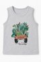 0-18 Months Baby Boy Kids Dinosaur Print Tank Top Shorts Summer 2-Piece Set Indigo 3562 - 4