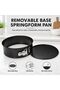 Springform Cake Pan Round NonStick Carbon Steel Cake Making Pan - 28 x 6.8 cm Nonstick Bakeware - 4