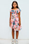 4-12 Years Pink Butterfly Dress
