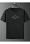 Unisex Simple Pattern Printed Crew Neck Oversize T-Shirt